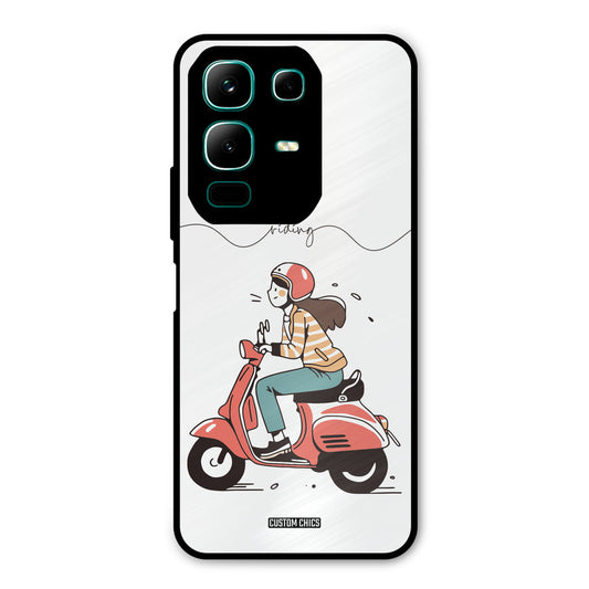 Rider Girl Infinix Note 50x Mobile Back Cover - Car&Bike PrintShield Case