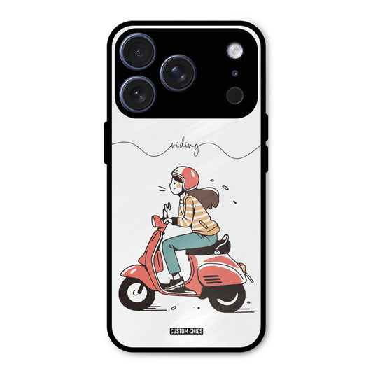 Rider Girl iPhone 17 Pro Max Mobile Back Cover - Car&Bike PrintShield Case