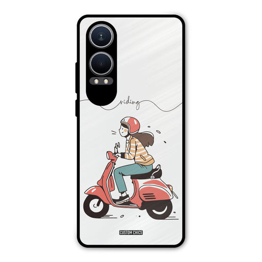 Rider Girl Oneplus Nord CE4 Lite Mobile Back Cover - Car&Bike PrintShield Case