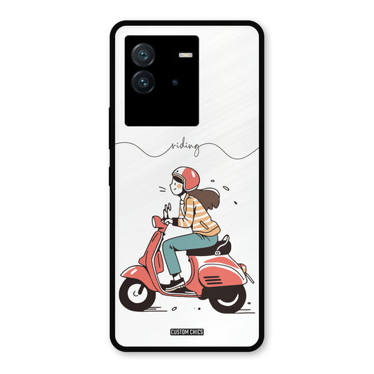 Rider Girl iQoo Neo 6 Mobile Back Cover - Car&Bike PrintShield Case