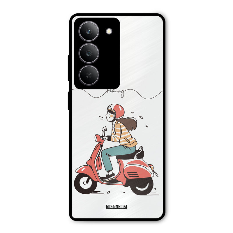 Rider Girl Realme 14x Mobile Back Cover - Car&Bike PrintShield Case