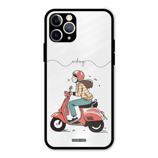 Rider Girl iPhone 11 Pro Mobile Back Cover - Car&Bike PrintShield Case