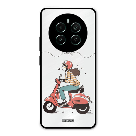 Rider Girl Realme 12 Plus Mobile Back Cover - Car&Bike PrintShield Case