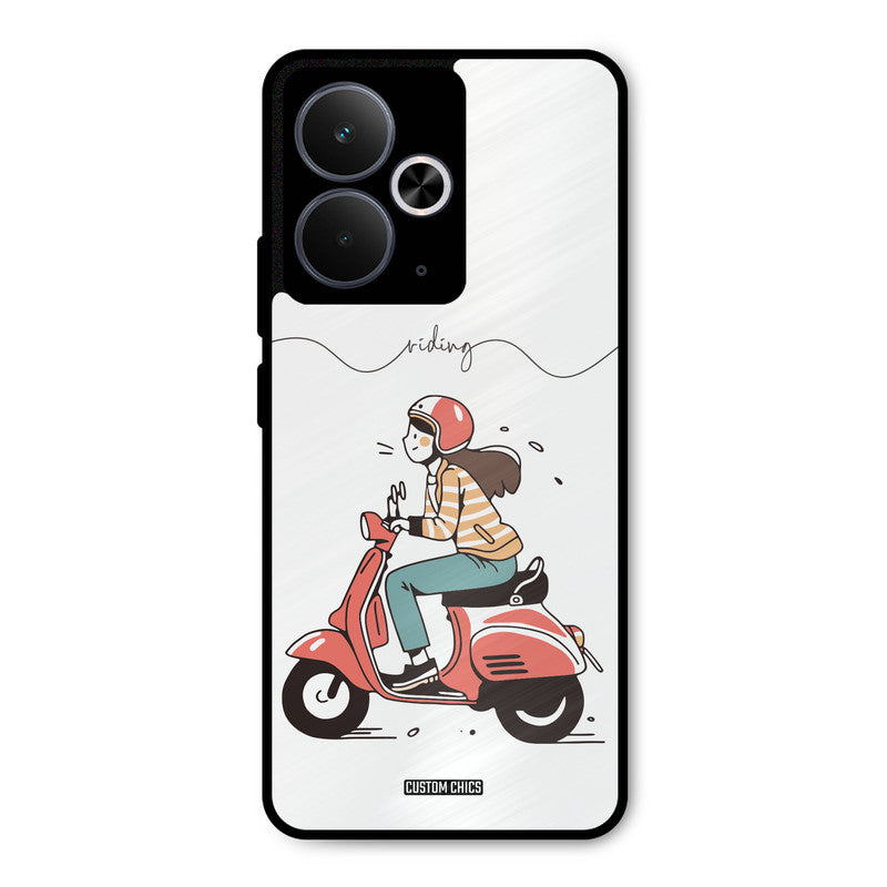Rider Girl Realme 14T Mobile Back Cover - Car&Bike PrintShield Case