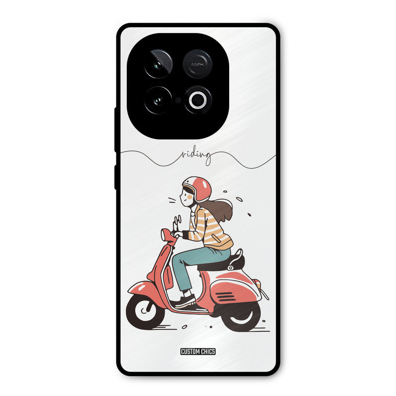Rider Girl iQOO Neo 10 Mobile Back Cover - Car&Bike PrintShield Case