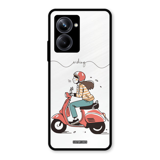 Rider Girl Realme 10 Pro Mobile Back Cover - Car&Bike PrintShield Case