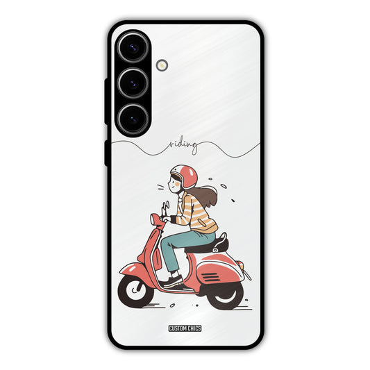 Rider Girl Samsung Galaxy S24 Plus Mobile Back Cover - Car&Bike PrintShield Case