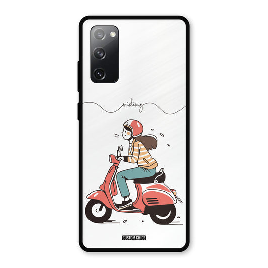Rider Girl Samsung Galaxy S20 FE 5G Mobile Back Cover - Car&Bike PrintShield Case