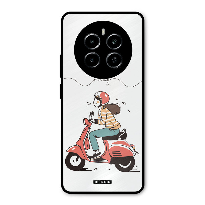 Rider Girl Realme P1 5G Mobile Back Cover - Car&Bike PrintShield Case