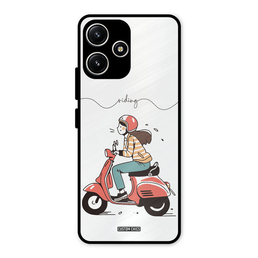 Rider Girl Redmi 12 5G Mobile Back Cover - Car&Bike PrintShield Case