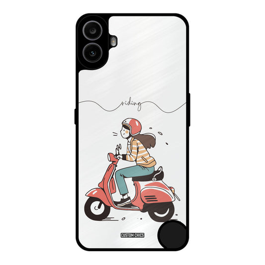 Rider Girl Nothing CMF Phone 1 Mobile Back Cover - Car&Bike PrintShield Case