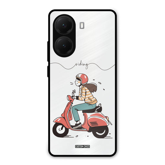 Rider Girl Poco X7 Pro Mobile Back Cover - Car&Bike PrintShield Case