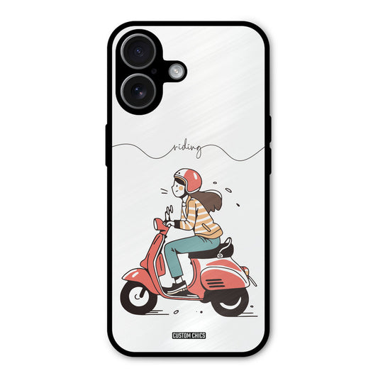 Rider Girl iPhone 17 Mobile Back Cover - Car&Bike PrintShield Case