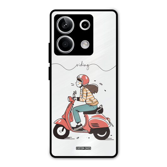 Rider Girl Redmi Note 13 5G Mobile Back Cover - Car&Bike PrintShield Case