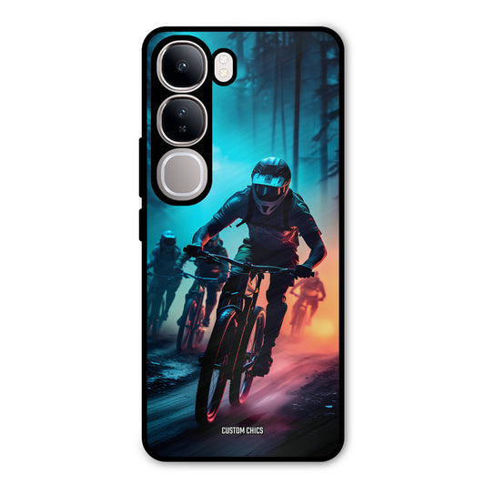 Rider Group Vivo Y300 Mobile Back Cover - Car&Bike PrintShield Case
