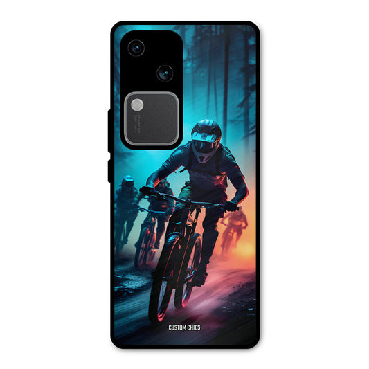 Rider Group Vivo V30 Mobile Back Cover - Car&Bike PrintShield Case