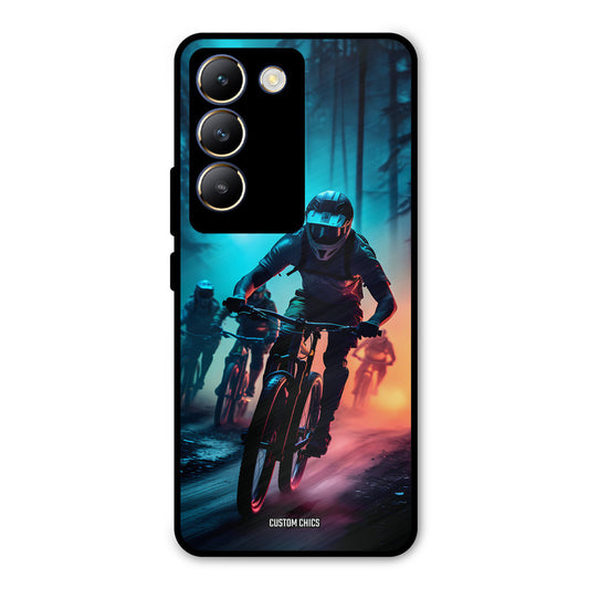 Rider Group Vivo Y200e Mobile Back Cover - Car&Bike PrintShield Case