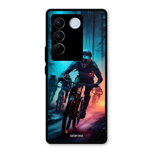 Rider Group Vivo V27 Pro Mobile Back Cover - Car&Bike PrintShield Case