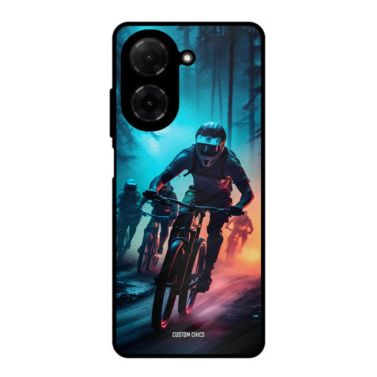 Rider Group Poco C71 Mobile Back Cover - Car&Bike PrintShield Case