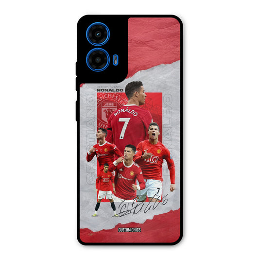 Ronaldo Autograph Moto G45 Mobile Back Cover - Sports PrintShield Case