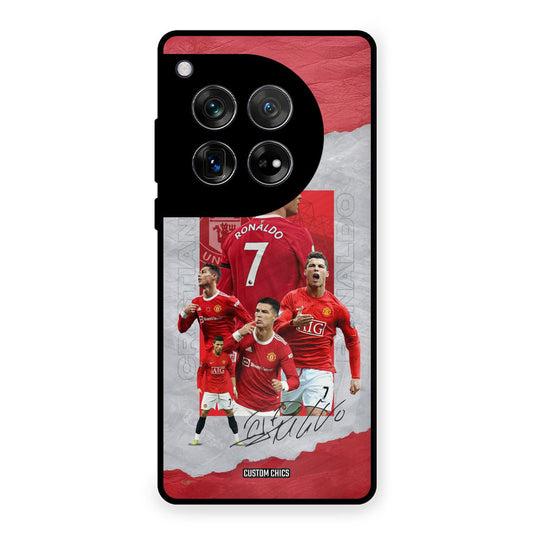 Ronaldo Autograph OnePlus 12 Mobile Back Cover - Sports PrintShield Case