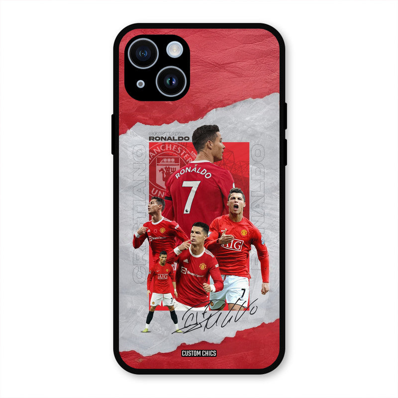 Ronaldo Autograph  iPhone 14 Mobile Back Cover - Sports PrintShield Case