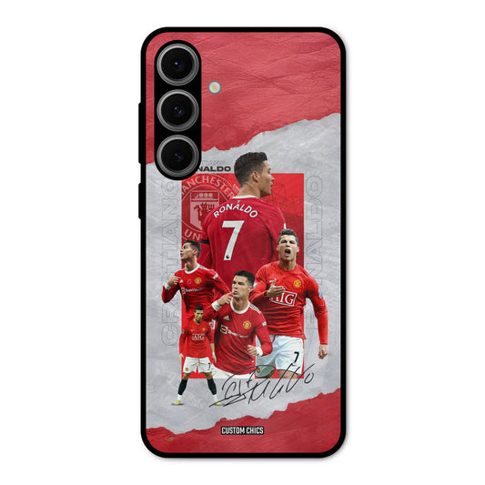 Ronaldo Autograph Samsung Galaxy S24 Mobile Back Cover - Sports PrintShield Case