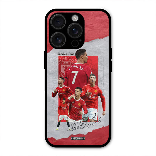 Ronaldo Autograph  iPhone 16 Pro Mobile Back Cover - Sports PrintShield Case