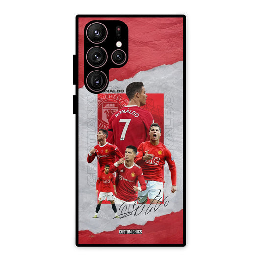 Ronaldo Autograph Samsung Galaxy S22 Ultra Mobile Back Cover - Sports PrintShield Case