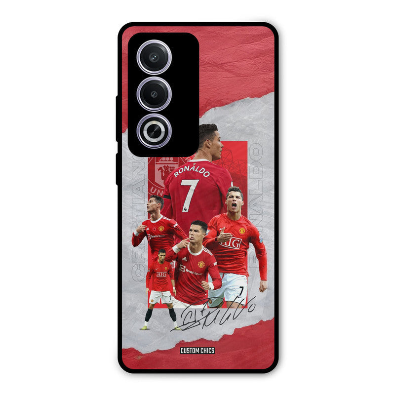 Ronaldo Autograph Oppo K12x Mobile Back Cover - Sports PrintShield Case