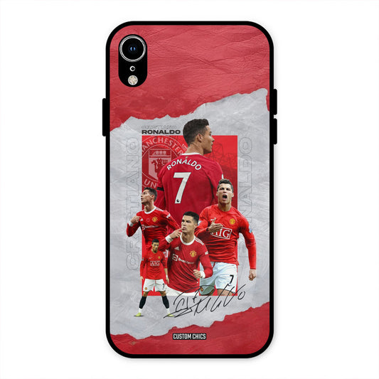 Ronaldo Autograph iPhone XR Mobile Back Cover - Sports PrintShield Case