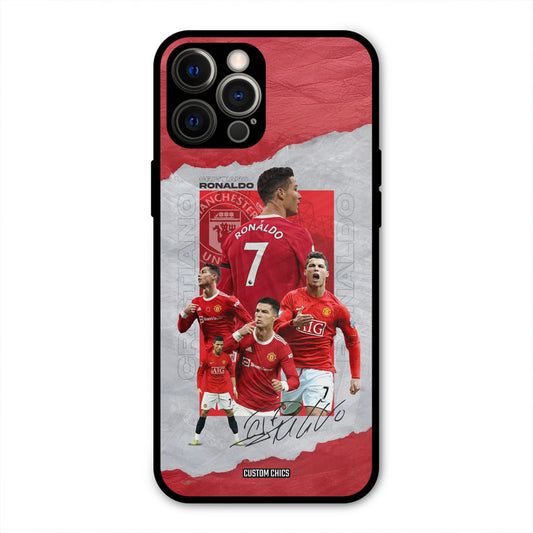 Ronaldo Autograph  iPhone 12 Pro Max Mobile Back Cover - Sports PrintShield Case