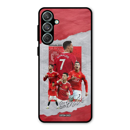 Ronaldo Autograph Samsung Galaxy M55 5G Mobile Back Cover - Sports PrintShield Case