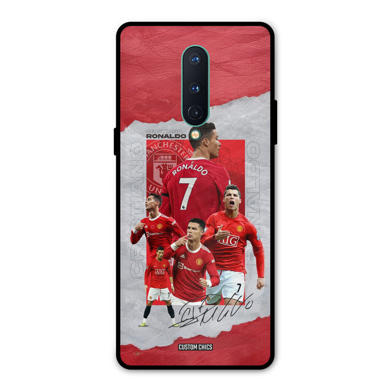 Ronaldo Autograph Oneplus 8 Mobile Back Cover - Sports PrintShield Case