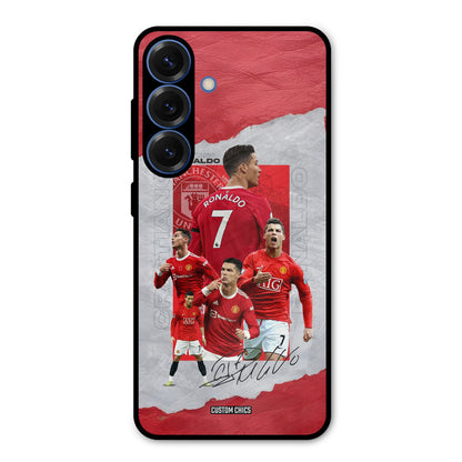Ronaldo Autograph Samsung Galaxy S25 Mobile Back Cover - Sports PrintShield Case
