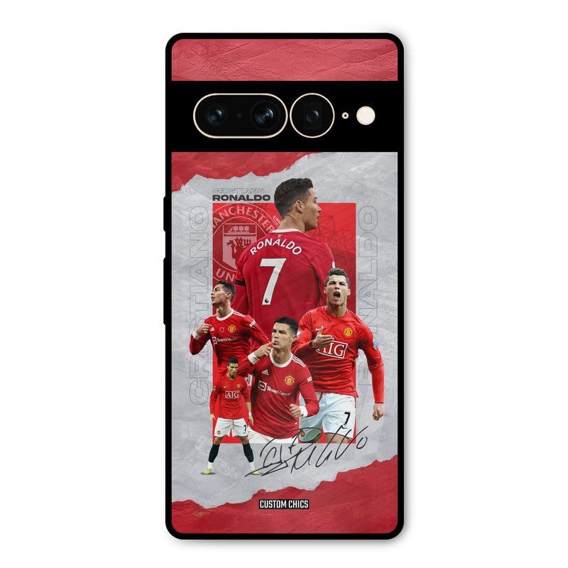 Ronaldo Autograph Google Pixel 7 Pro Mobile Back Cover - Sports PrintShield Case