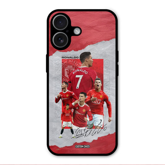 Ronaldo Autograph iPhone 17 Mobile Back Cover - Sports PrintShield Case
