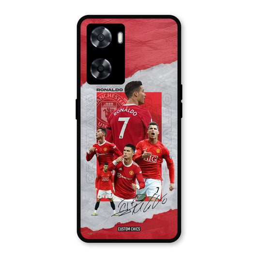 Ronaldo Autograph Oppo A57 2022 Mobile Back Cover - Sports PrintShield Case