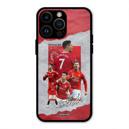 Ronaldo Autograph  iPhone 14 Pro Max Mobile Back Cover - Sports PrintShield Case