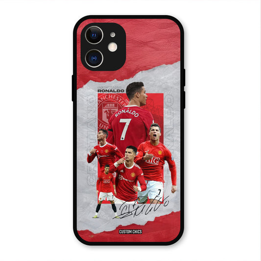 Ronaldo Autograph  iPhone 12 Mobile Back Cover - Sports PrintShield Case