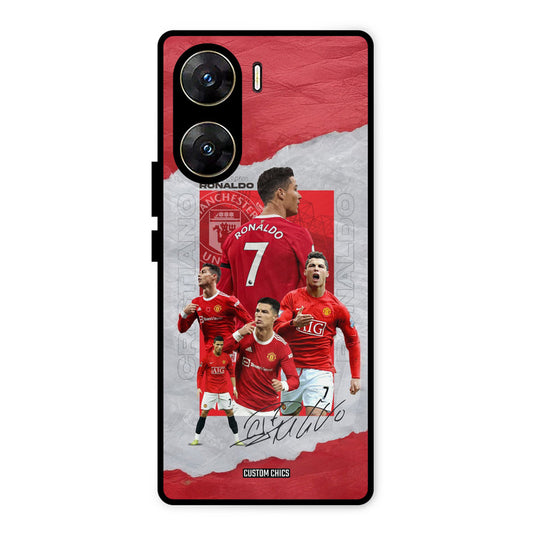 Ronaldo Autograph Vivo V29e Mobile Back Cover - Sports PrintShield Case