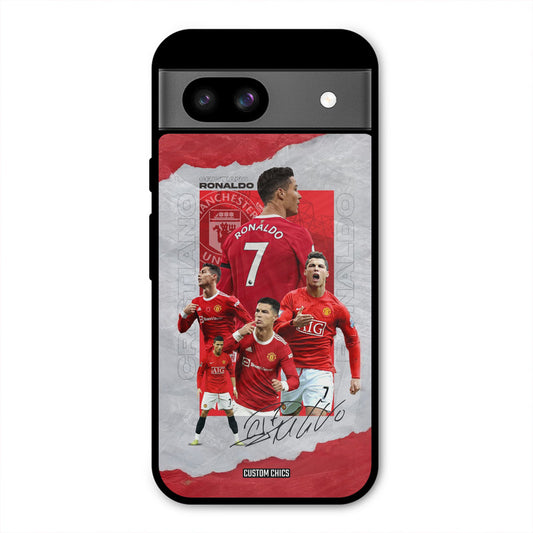 Ronaldo Autograph Google Pixel 8a Mobile Back Cover - Sports PrintShield Case