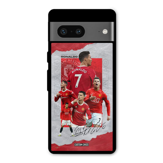 Ronaldo Autograph Google Pixel 7 Mobile Back Cover - Sports PrintShield Case