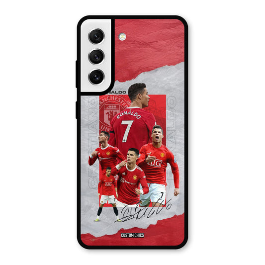Ronaldo Autograph Samsung Galaxy S21 FE 5G Mobile Back Cover - Sports PrintShield Case