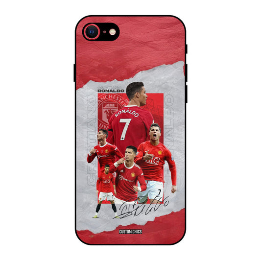 Ronaldo Autograph iPhone SE 2020 Mobile Back Cover - Sports PrintShield Case