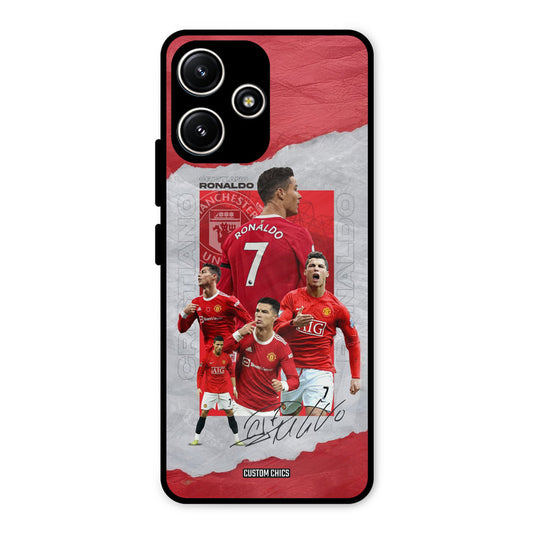 Ronaldo Autograph Redmi 12 5G Mobile Back Cover - Sports PrintShield Case