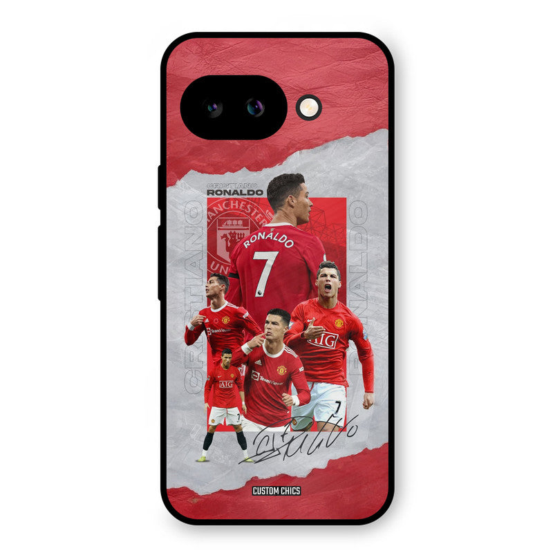 Ronaldo Autograph Google Pixel 9A Mobile Back Cover - Sports PrintShield Case