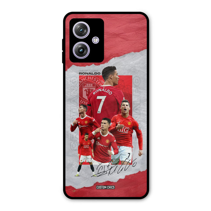 Ronaldo Autograph Moto G54 Mobile Back Cover - Sports PrintShield Case