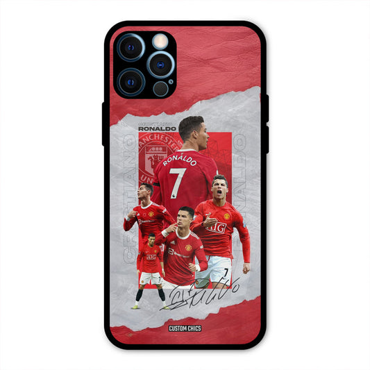 Ronaldo Autograph  iPhone 12 Pro Mobile Back Cover - Sports PrintShield Case