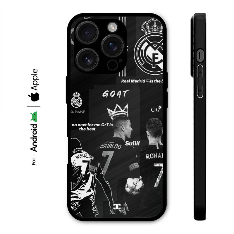 Ronaldo Black Art Case – Premium PrintShield Mobile Cover
